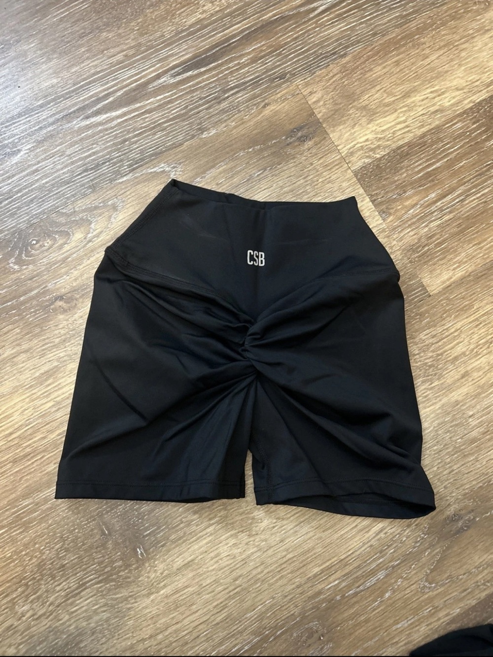 CSB Form Freedom Scrunch Shorts Womens M Black 4 Inch Gym Bike Activewear
